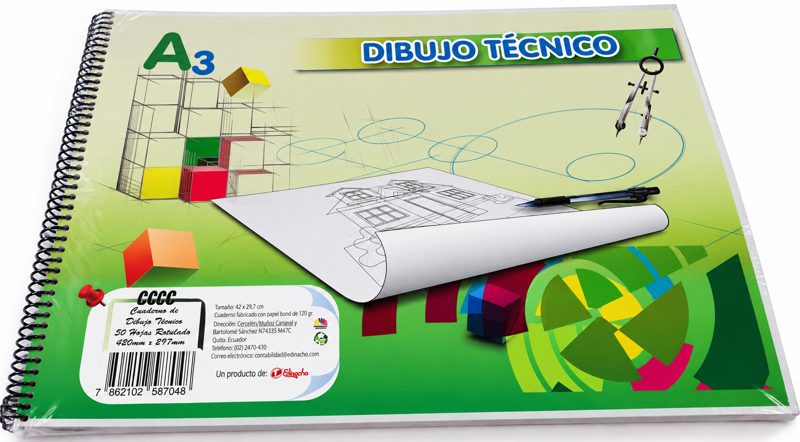 Cuaderno de dibujo A3 c/margen